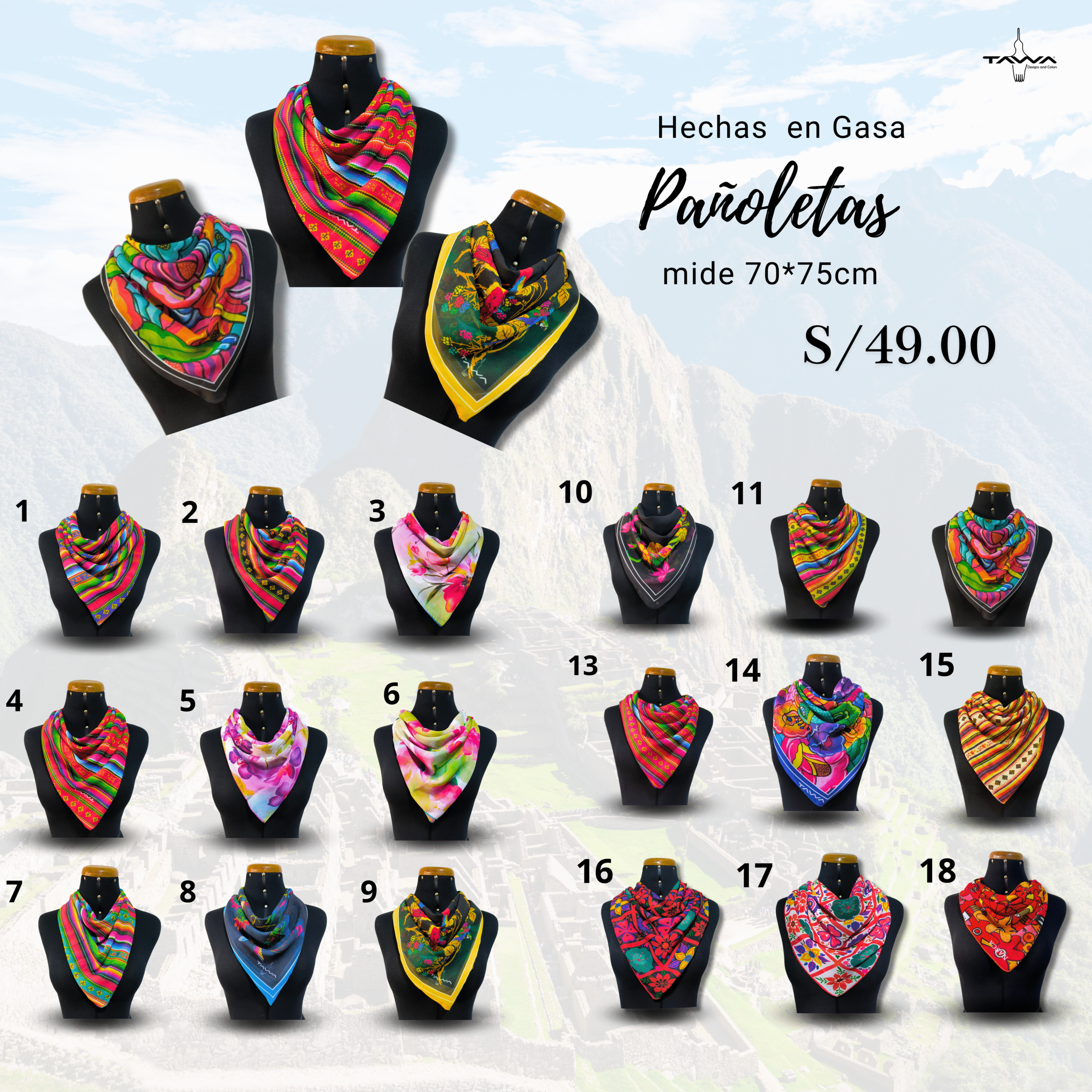 Pack Sumaq - 3 pañoletas